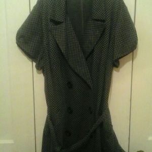 Dress Barn Dress, 22, Black and Gray,
